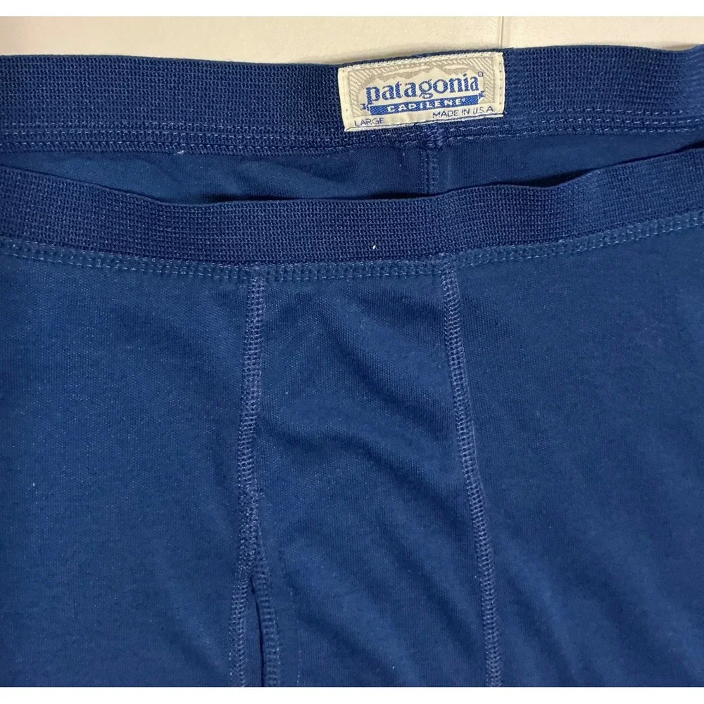 VTG USA Made Patagonia Capilene XL Navy Blue Base‎ Layer Set Top Pants